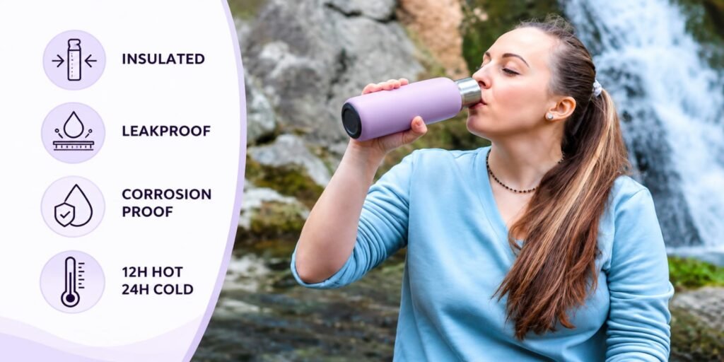 leakproof stainless steel water bottle
